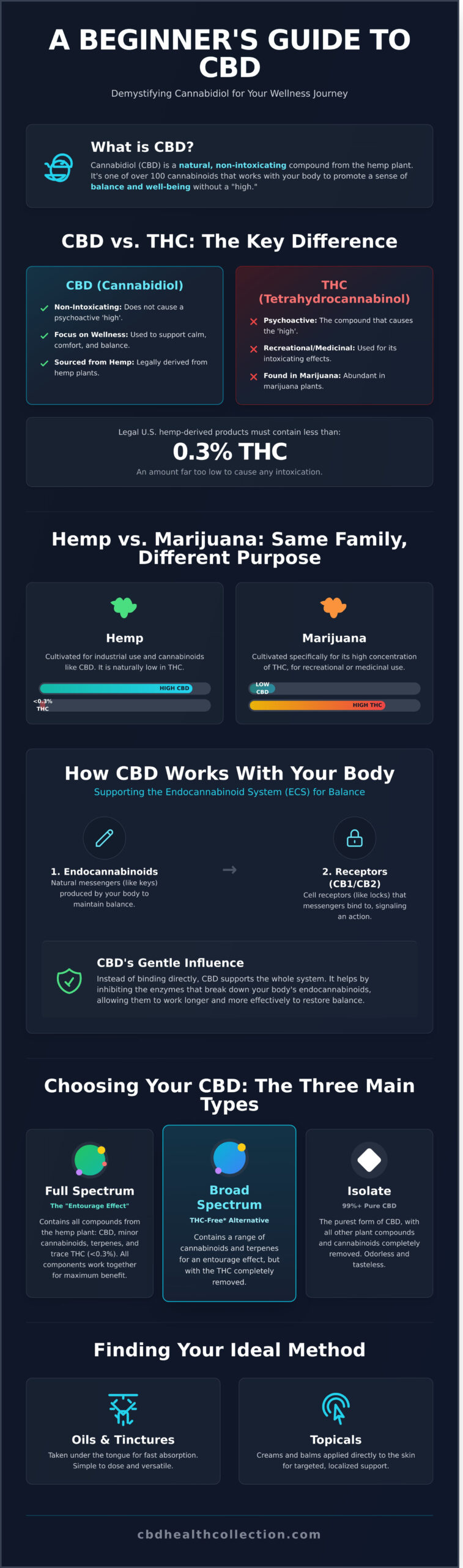 What Is CBD? A Complete Beginner’s Guide to Cannabidiol - Infographic
