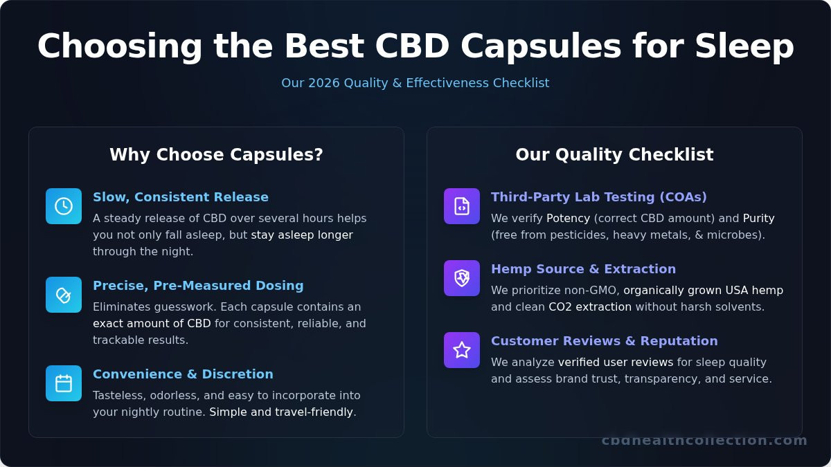 The 5 Best CBD Capsules for Sleep: Your 2026 Guide to a Restful Night